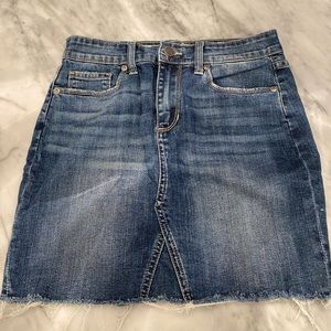 Jean mini skirt